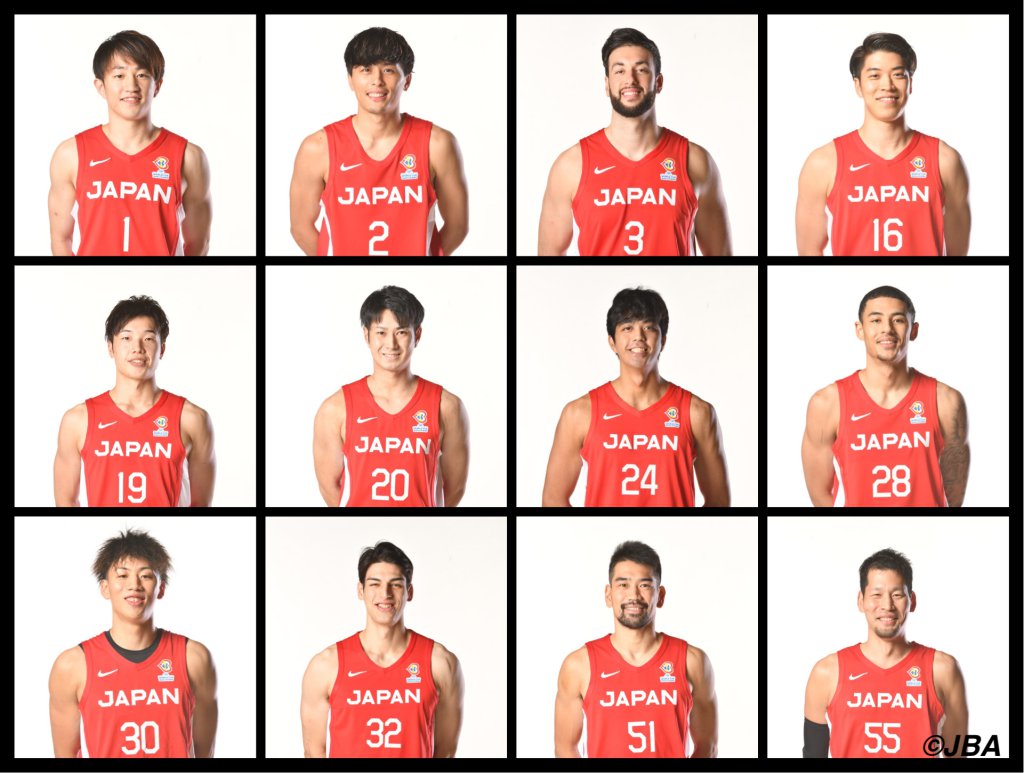 日本代表男子バスケットボール　ペア